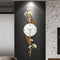Floral Timepiece Metal Wall Clock